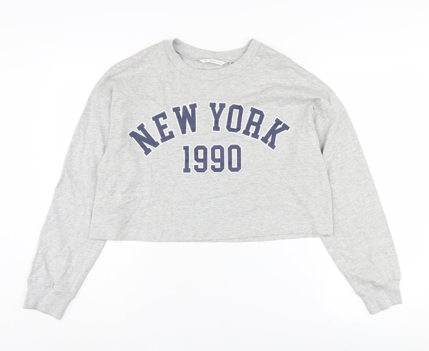 MNG Women’s Grey Pullover Sweatshirt Size 12