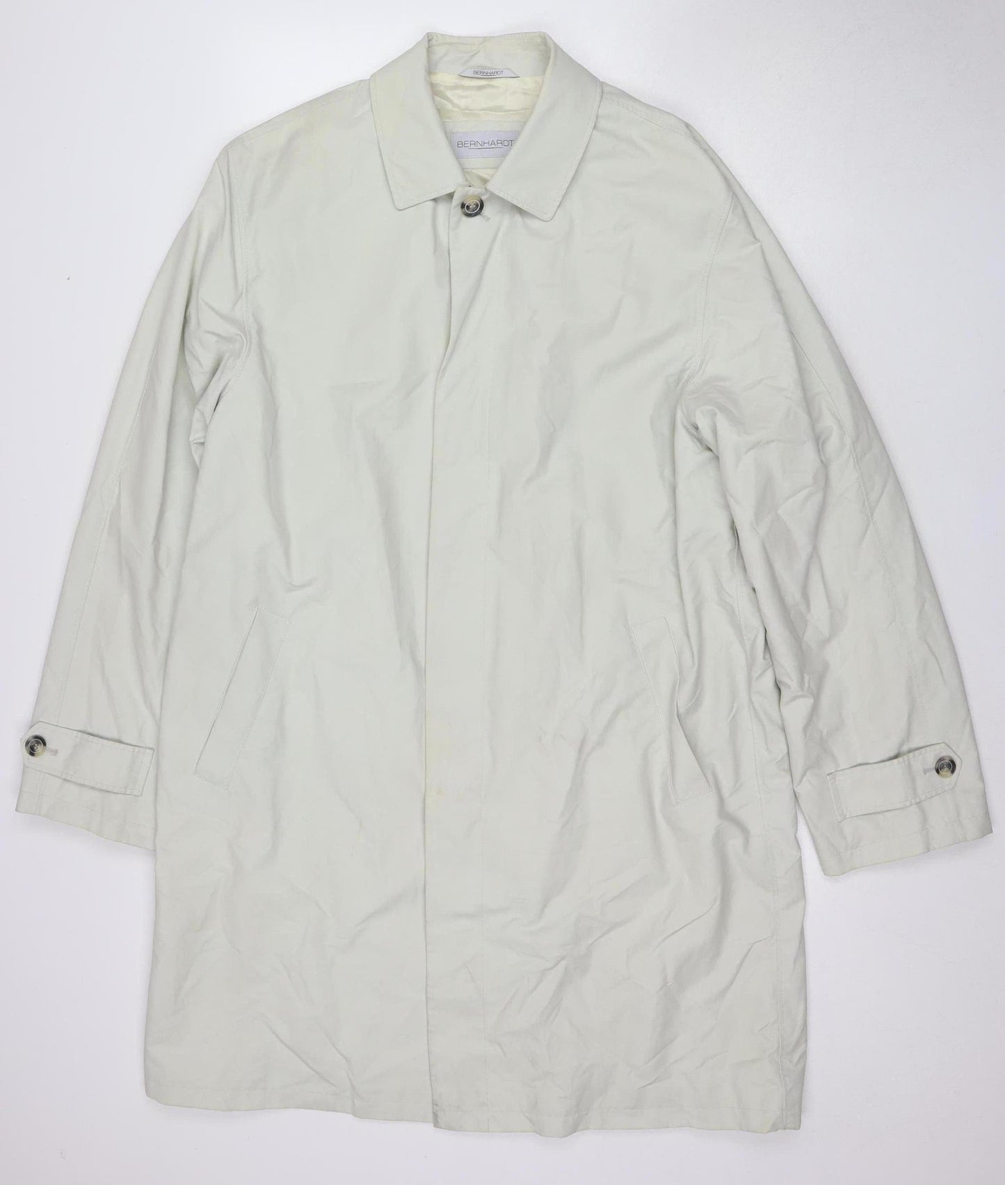 Bernhardt Women's Ivory Overcoat Size 18 Button Long