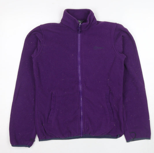 Hi Gear Women's Purple Fleece Jacket Size 8 Casual Outdoor