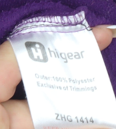 Hi Gear Women's Purple Fleece Jacket Size 8 Casual Outdoor