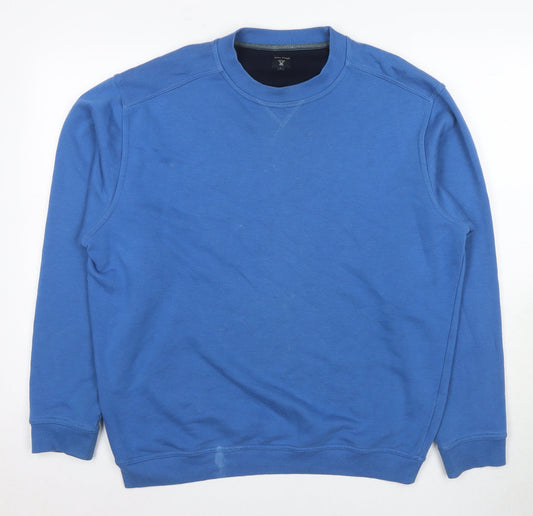 James Pringle Men's Blue Crew Neck Sweatshirt L