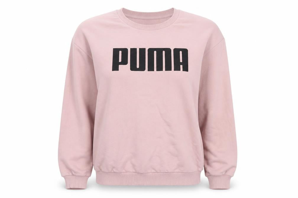 Womens UK 8 Regular PUMA Pink Pullover Sweatshirt