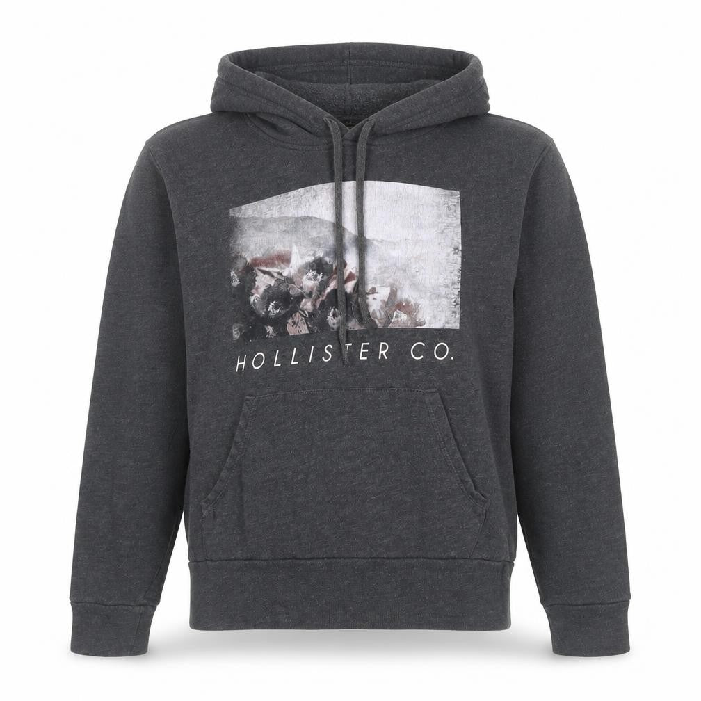 Womens UK M Regular Hollister Grey Pullover Hoodie