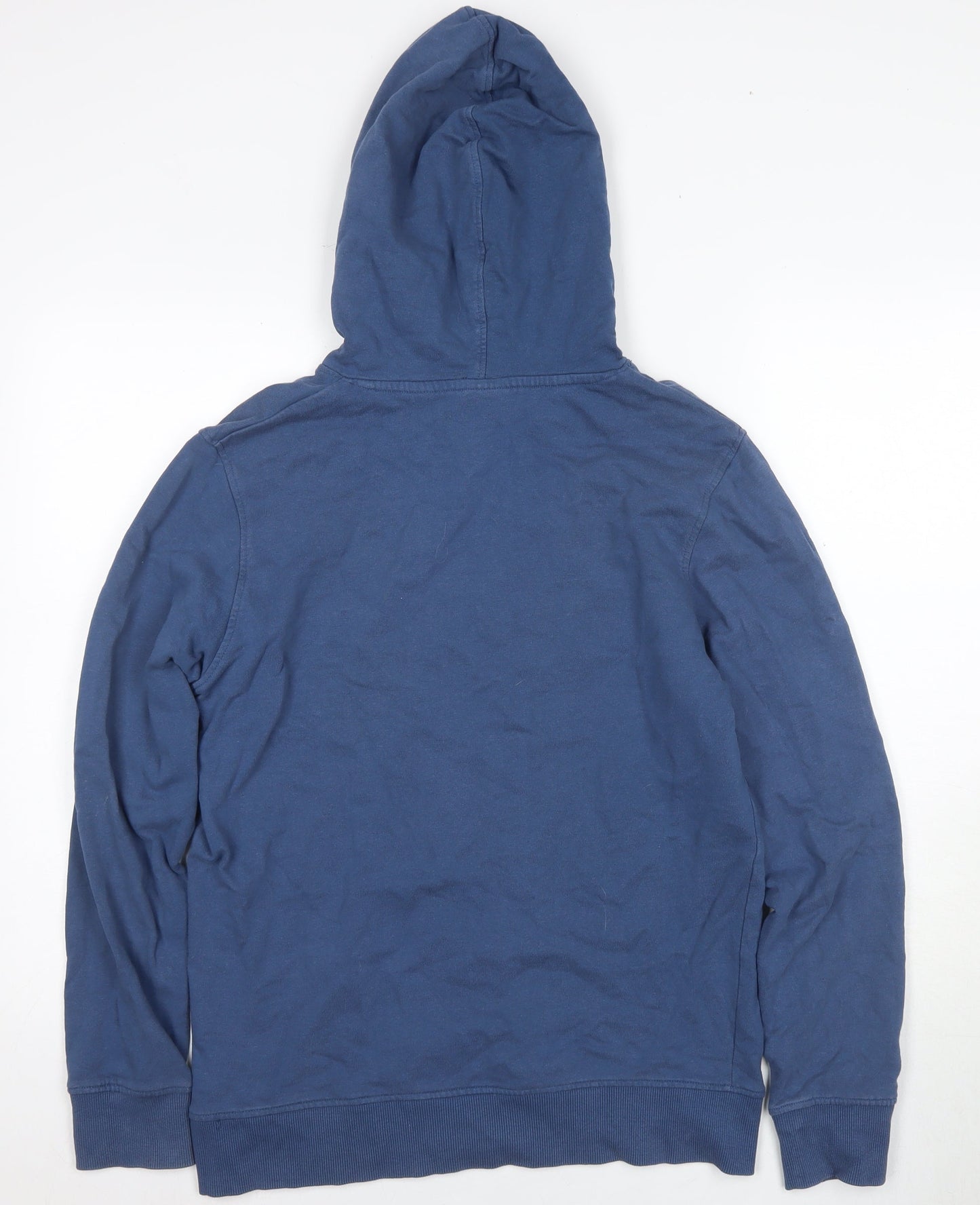 Jack & Jones Men's Blue Hoodie, Size L, Graphic Logo Pullover