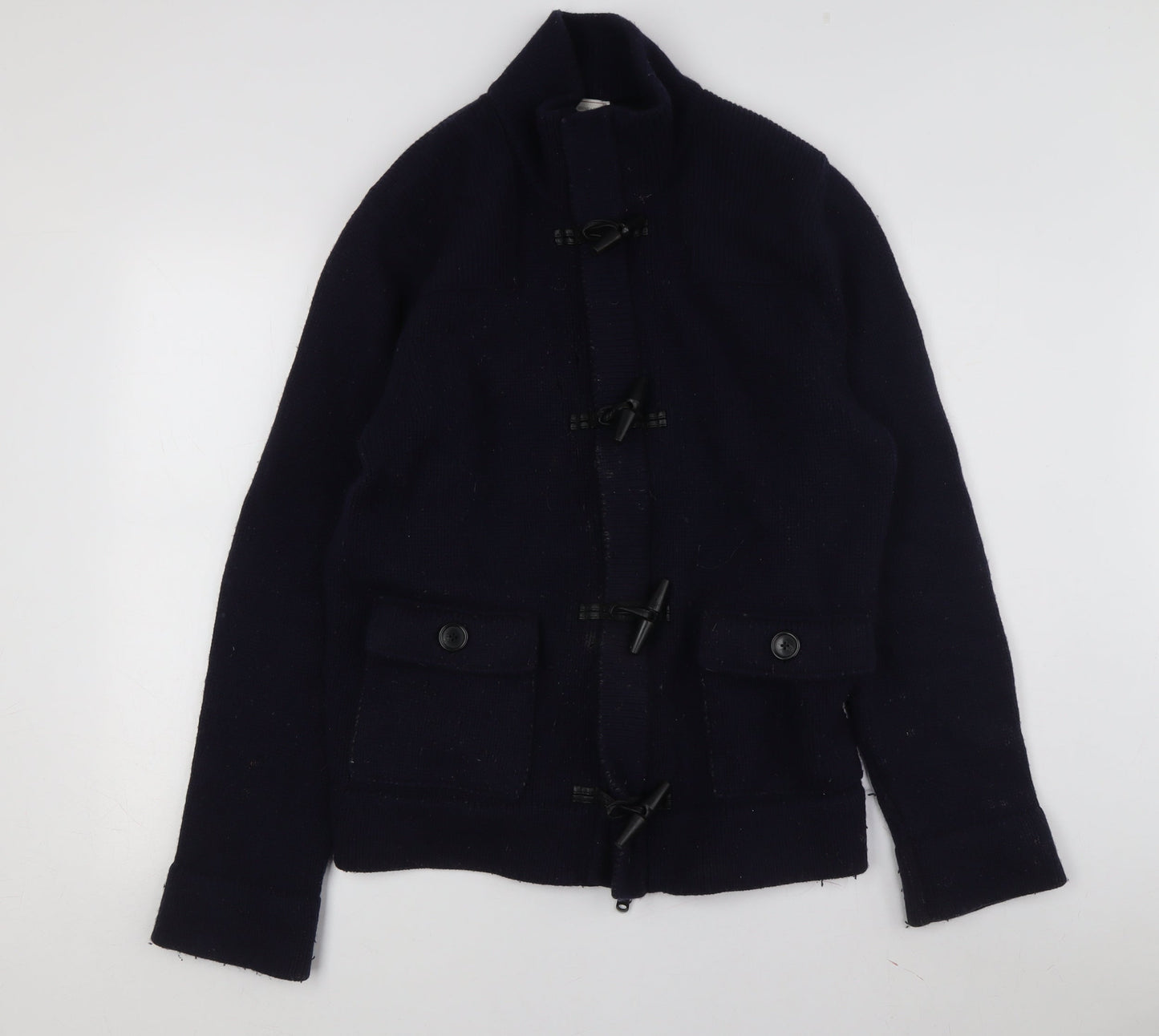 Gap Men's Blue XL Knit Wool Toggle Jacket