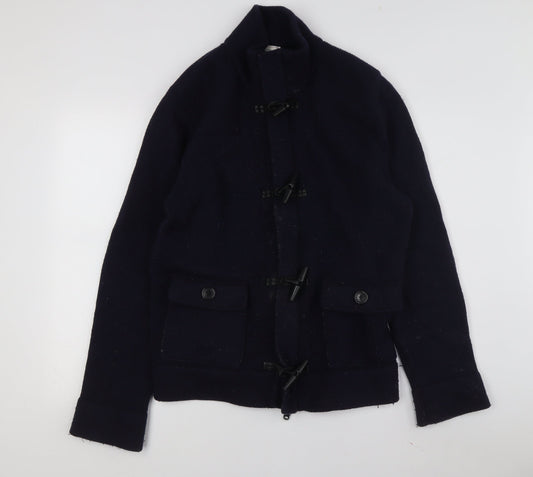 Gap Men's Blue XL Knit Wool Toggle Jacket