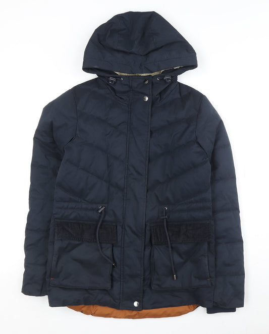 White Stuff Women's Blue Puffer Jacket Size 6
