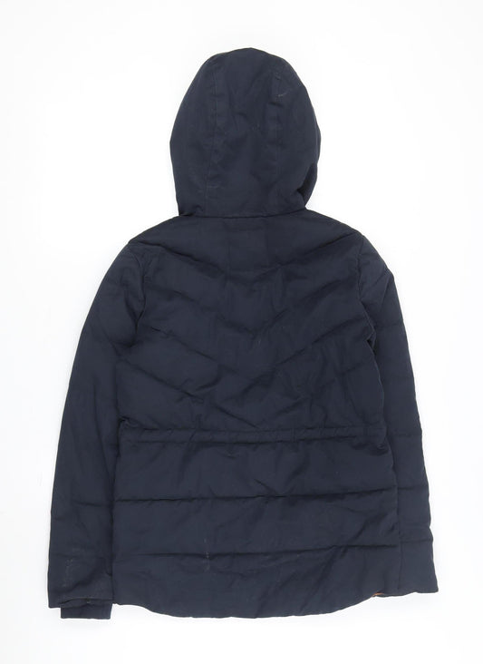 White Stuff Women's Blue Puffer Jacket Size 6