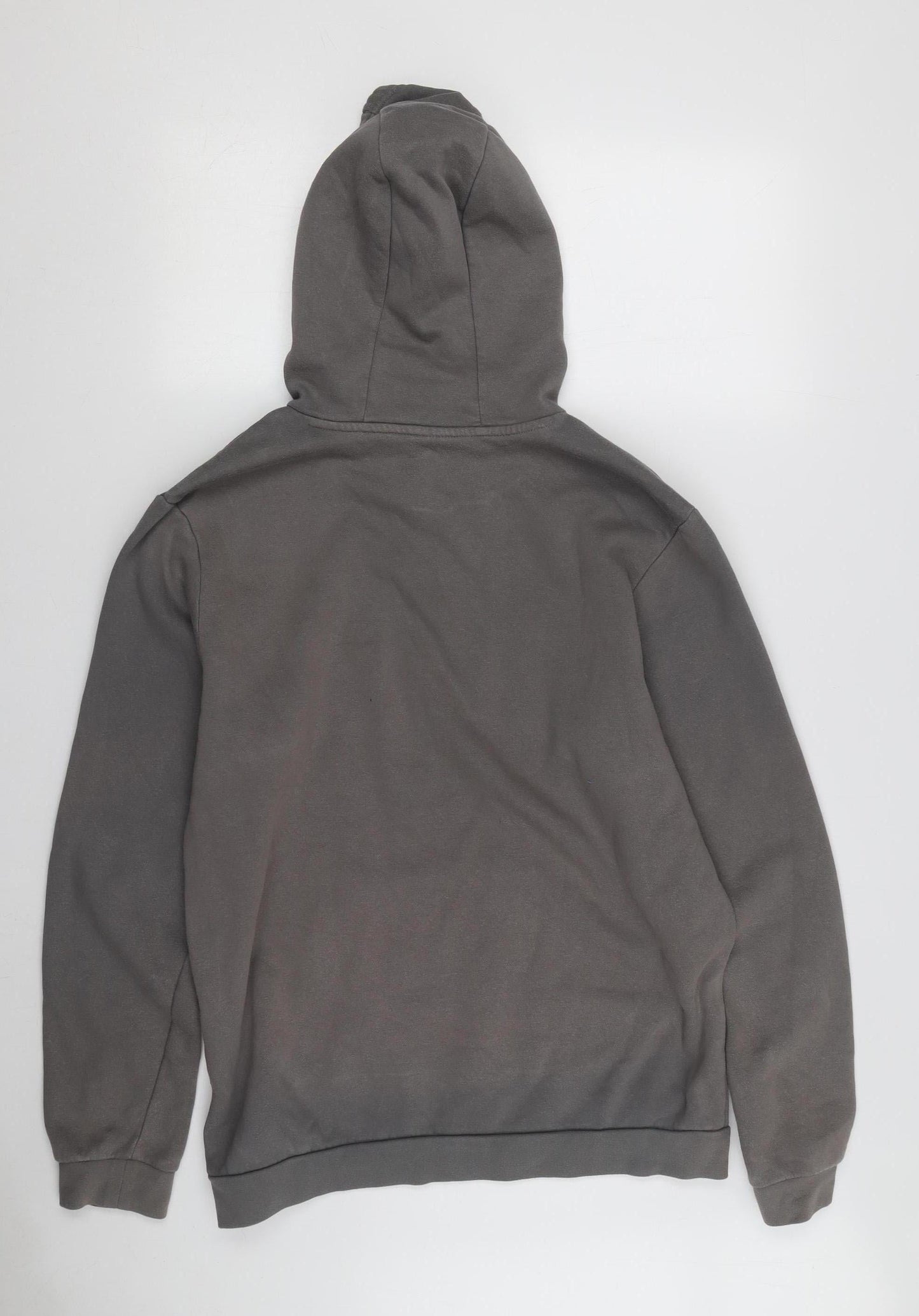 Adidas Men's Grey Pullover Hoodie - Size L