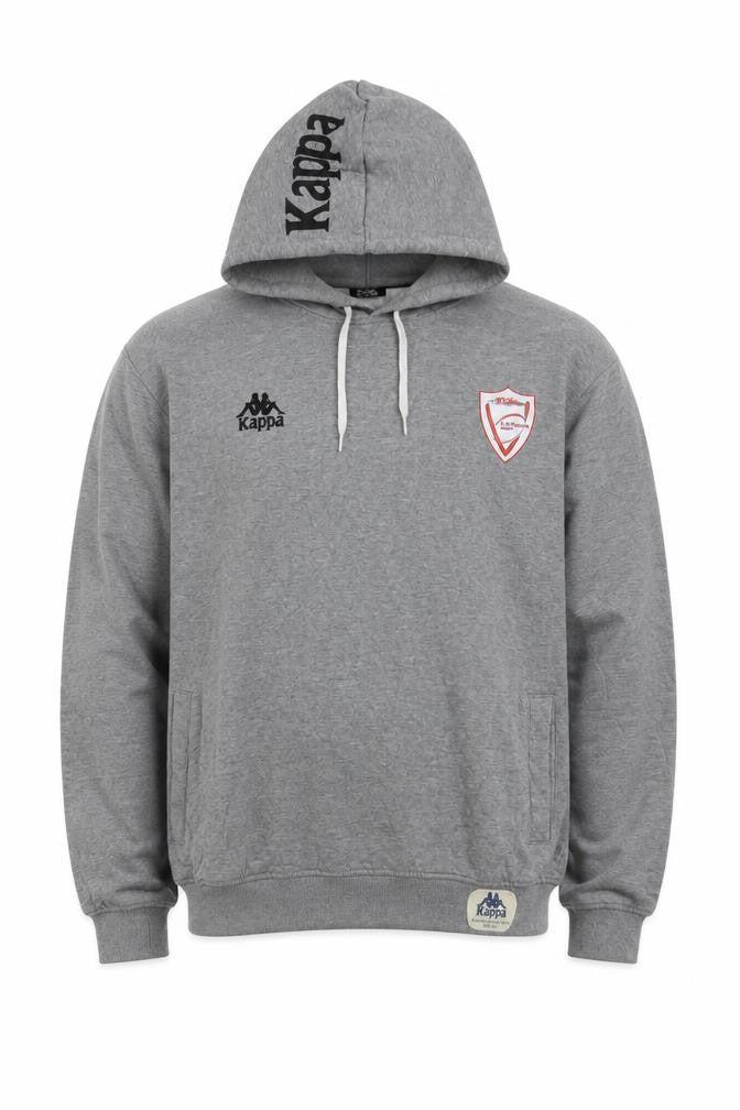 Mens UK XL Regular Kappa Grey Pullover Hoodie