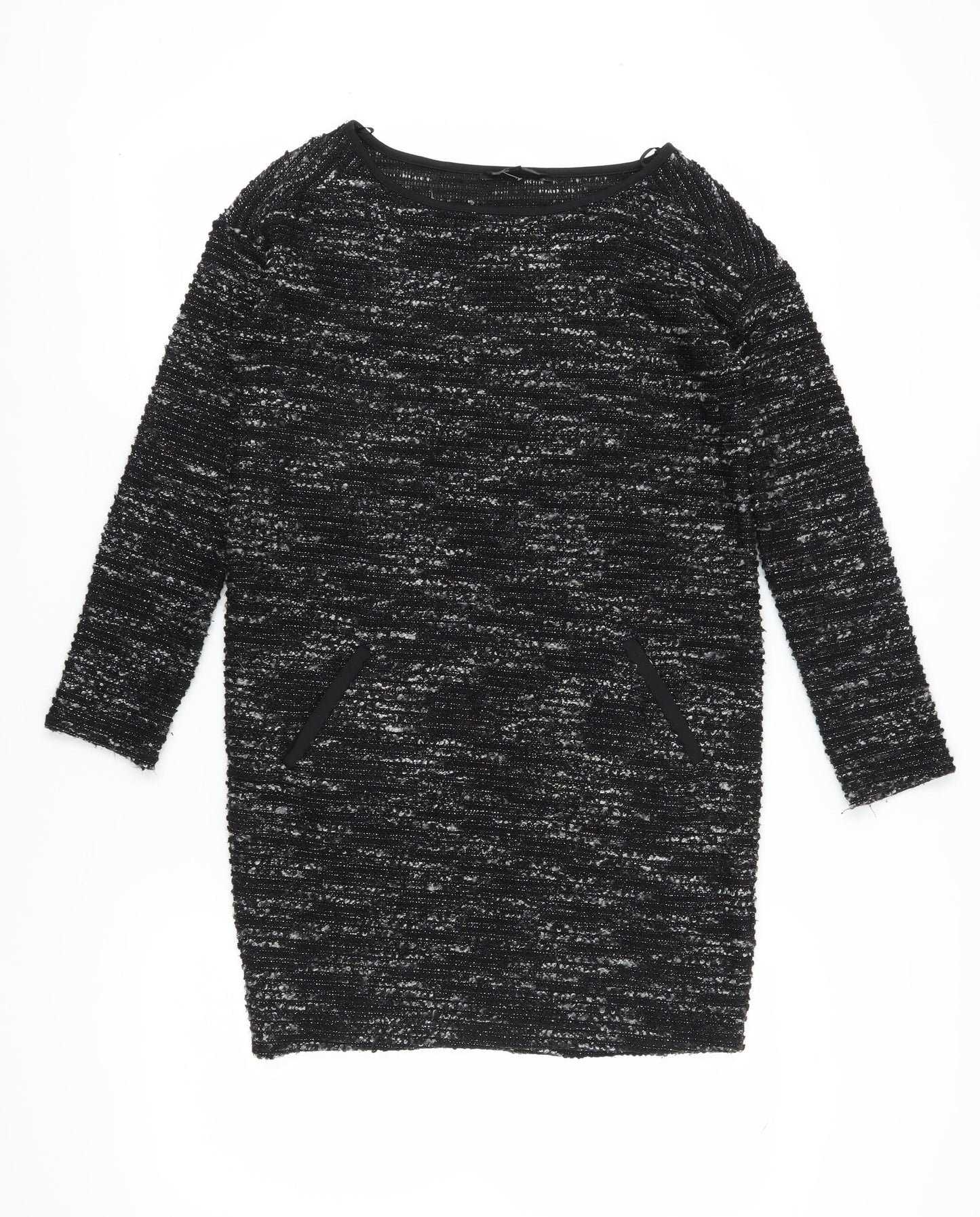 Next Women's Black Shift Dress Size 8