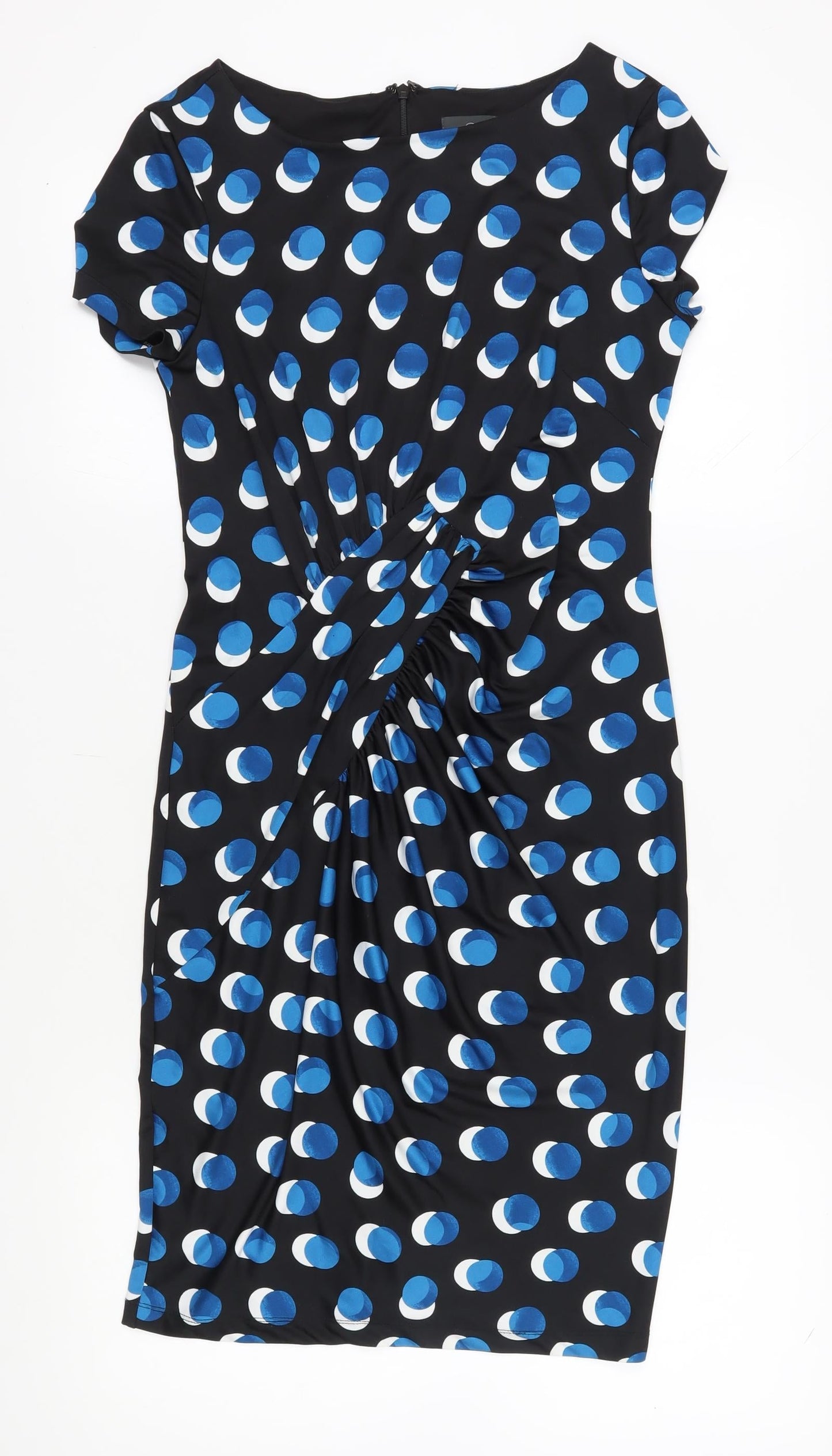 Adrianna Papell Women's Black Polka Dot Sheath 10