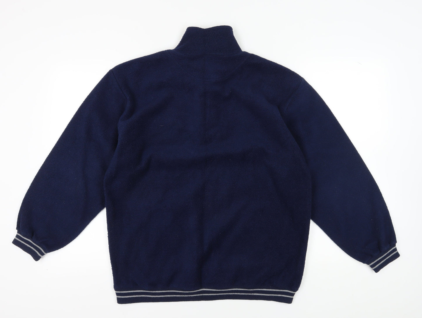 C&A Men's Navy Blue Ski Sweatshirt, 1/2 Zip, Size 154