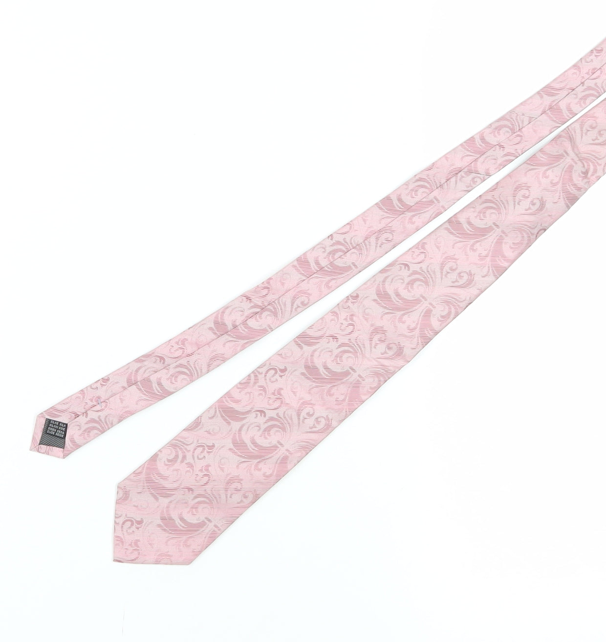 Bäumler Men's Pink Silk Floral Tie, Elegant Design