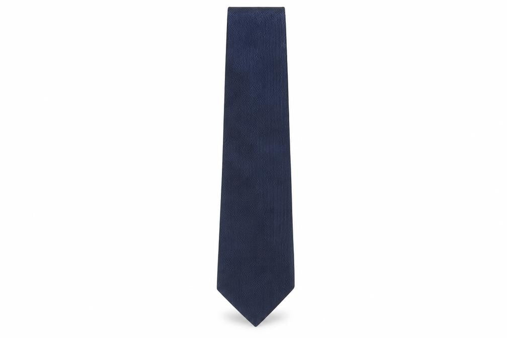 René Lezard Men's Blue Silk Tie, Classic Accessory
