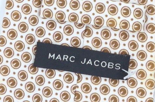 Marc Jacobs Beige Geometric Slim Tie Men's Cotton