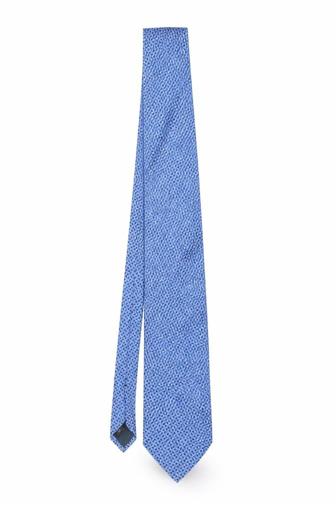 Pierre Cardin Men's Blue Geometric Silk Tie