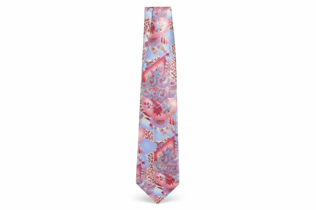 London Fog Men's Multicoloured Silk Floral Tie