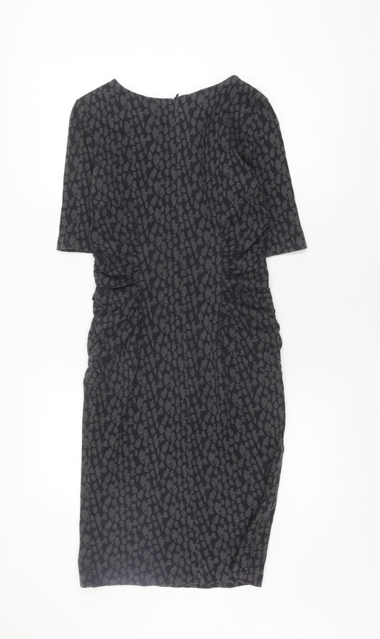 Hobbs Women Black Sheath Dress Size 8