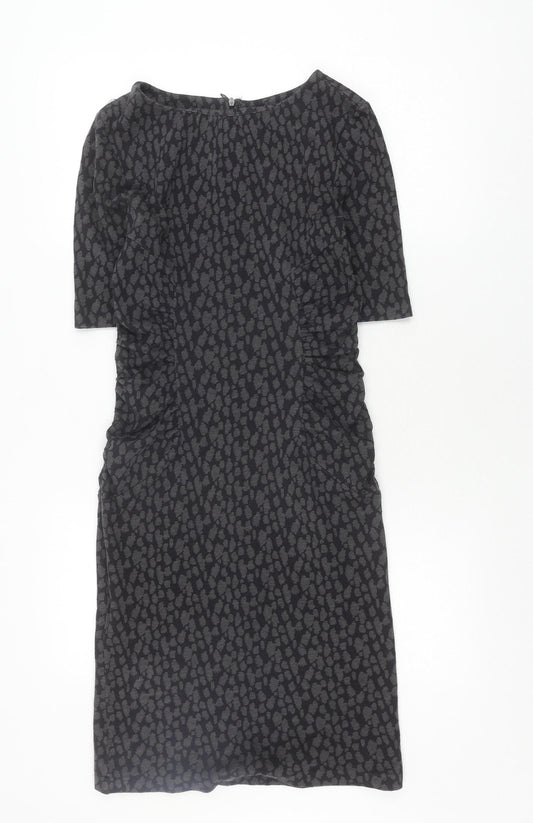 Hobbs Women Black Sheath Dress Size 8