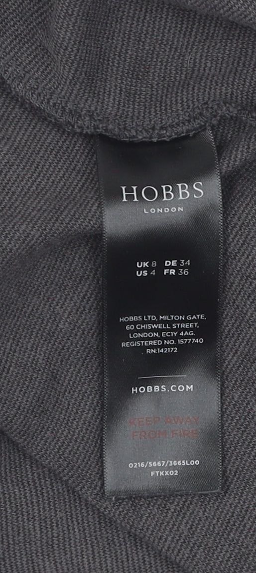 Hobbs Women Black Sheath Dress Size 8