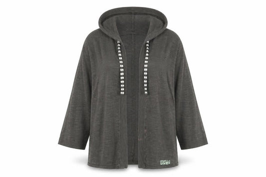 Womens UK S  O'Neill Grey Cardigan Open-Knit
