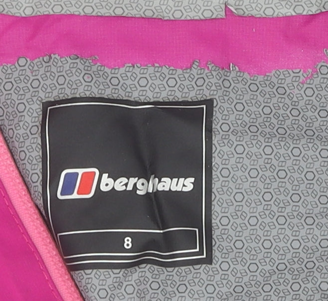 Berghaus Women's Pink Waterproof Rain Jacket Size 8