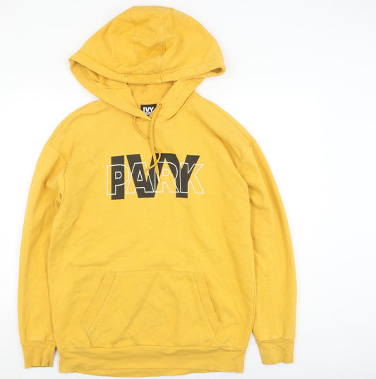 Ivy Park Unisex Yellow Pullover Hoodie - Small