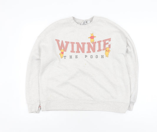 Disney Women's Ivory Pullover Sweatshirt Size 12