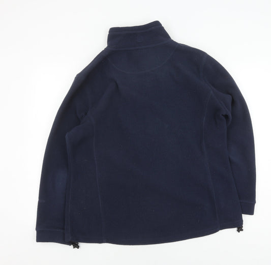 Peter Storm Women Blue Fleece Jacket Size 18