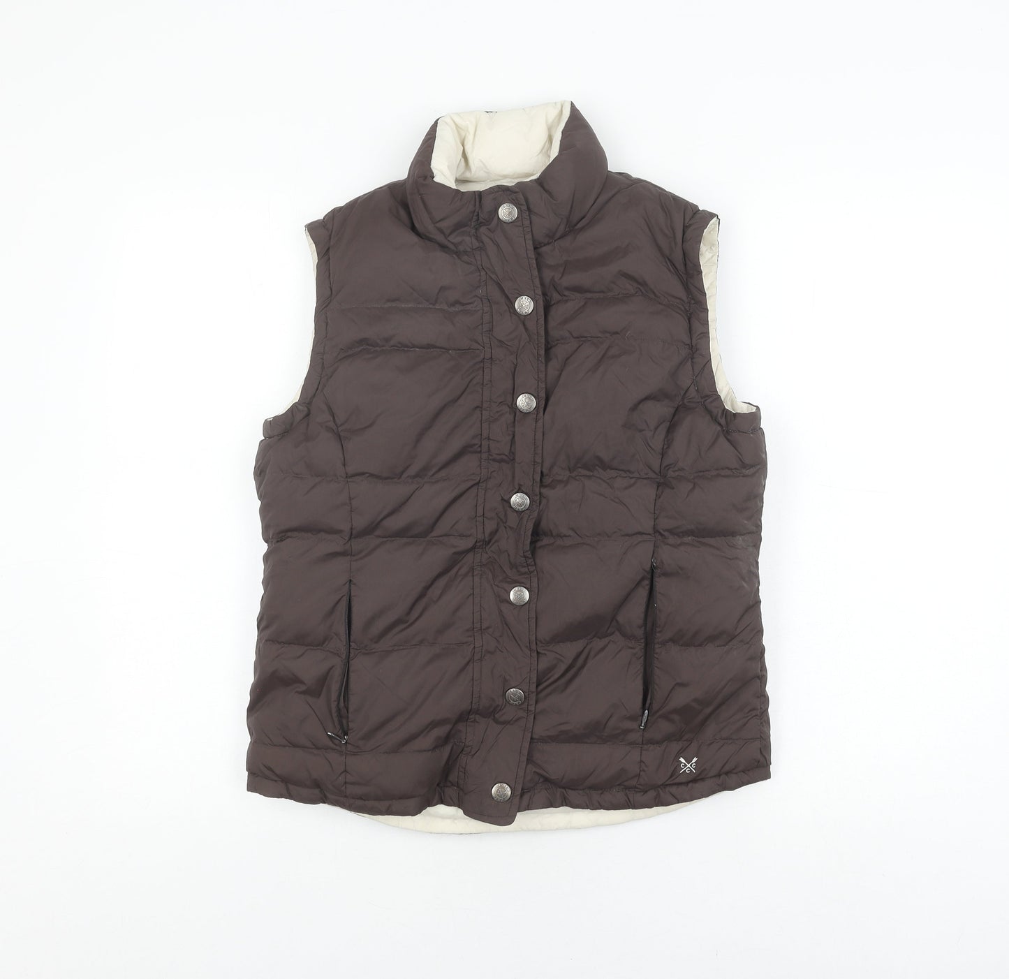 Crew Clothing Co. Brown Women's Down Waistcoat Size 8