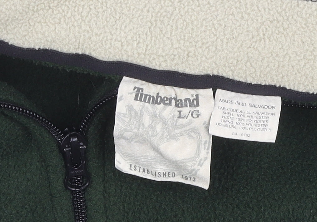 Timberland Green Men's Fleece Jacket - Size L