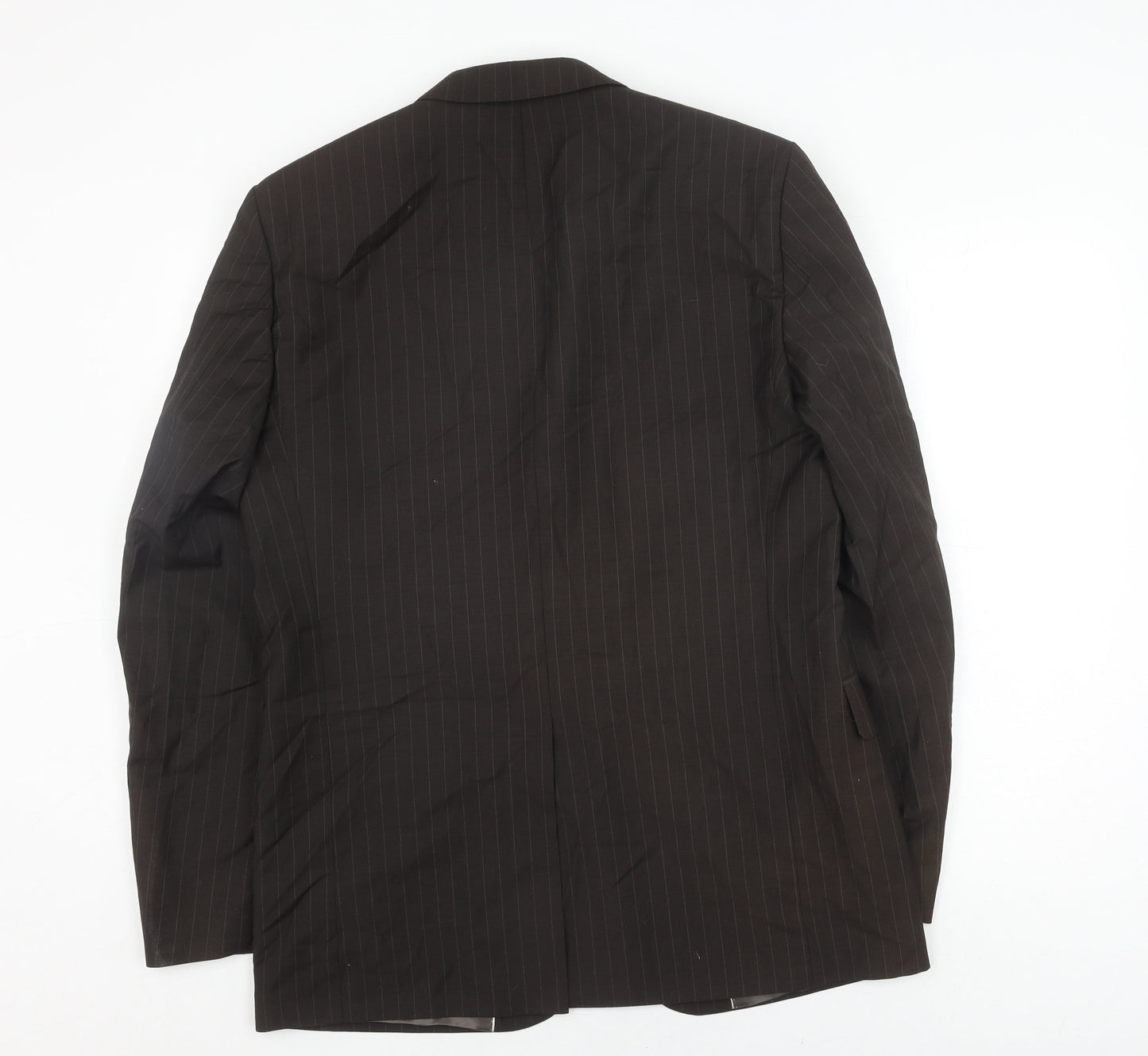 River Island Brown Long Suit Jacket Men 40L