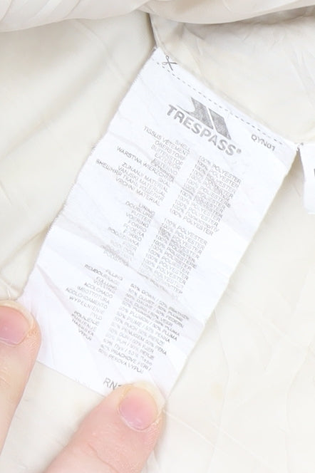 Trespass Women's Ivory Puffer Coat M Hooded Winter Casual