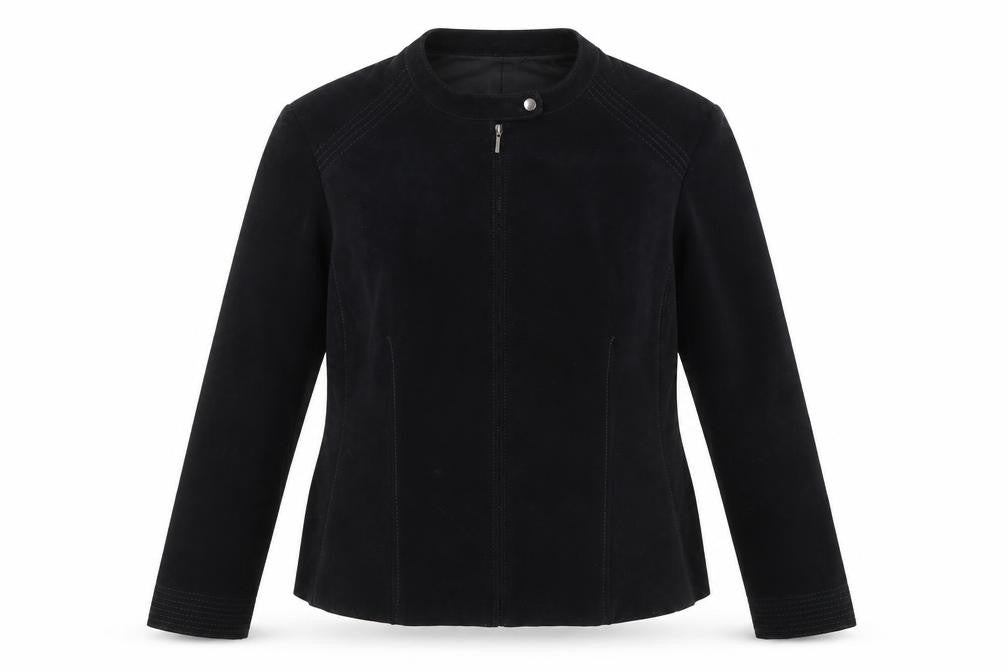 Marks & Spencer Women's Black Zip Jacket Size 14