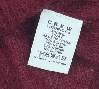 Crew Clothing Co. Womens Red Striped Pullover Jumper Size 14