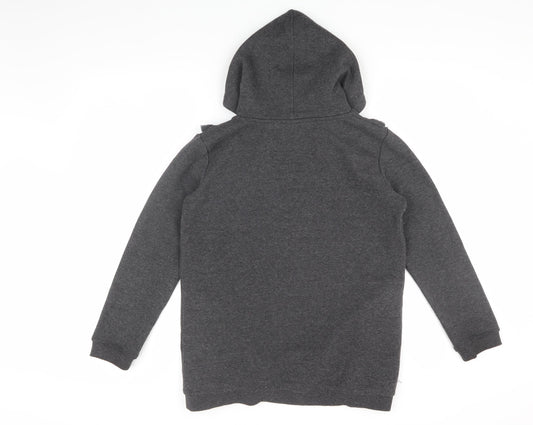 LFC Girls Grey Hoodie, 11-12 Years, Ruffle Logo Pullover