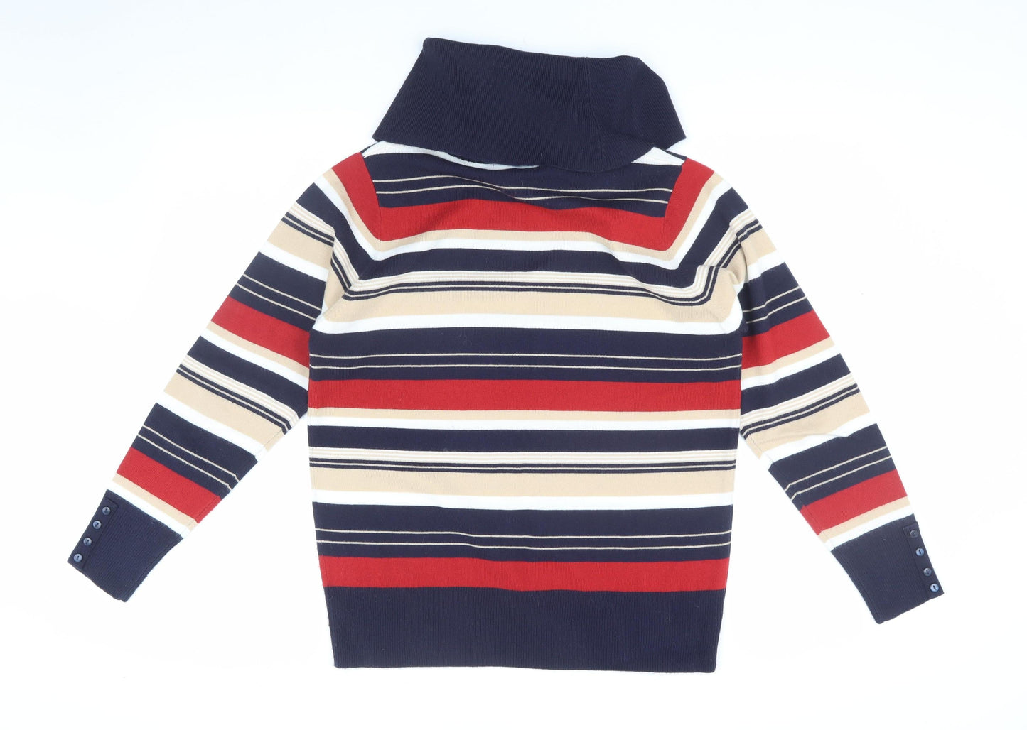 Isle Essentials Women's Multicoloured Stripe Jumper M