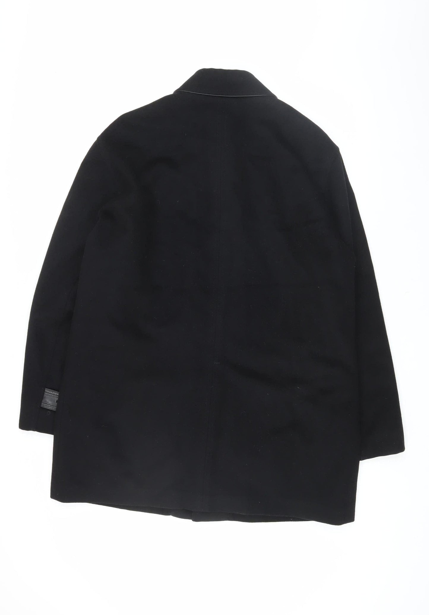 Messori Men's Black Overcoat L - Elegant Formal Wear