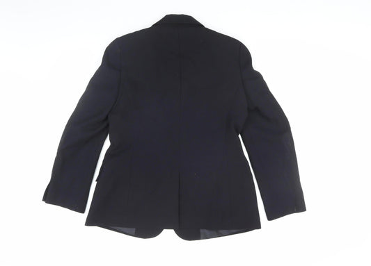 Laura Ashley Petite Black Wool Blazer - Women's Size 10