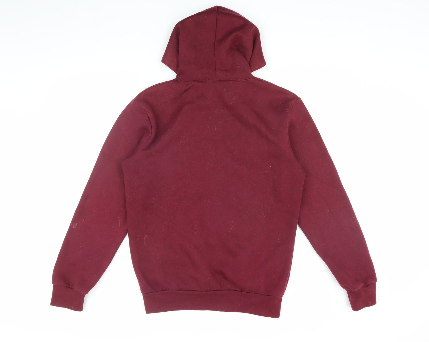 Scotland Men's Red Pullover Hoodie, S - Logo Accent