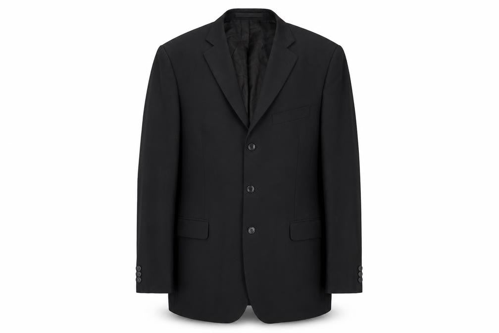 Marks and Spencer Men's Black Blazer, Size 42L, Classic