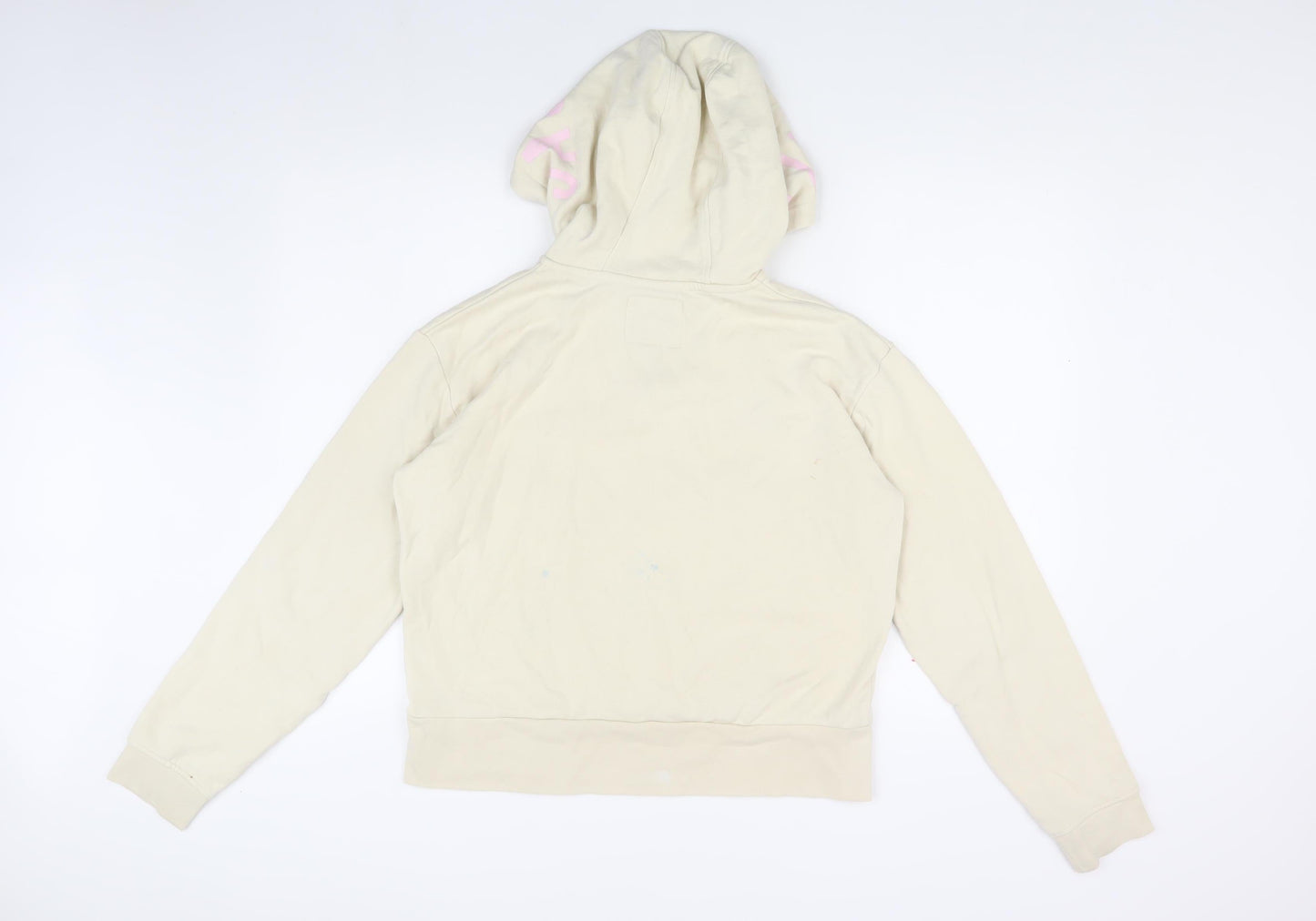 Jack Wills Teen Beige Logo Pullover Hoodie Size 16