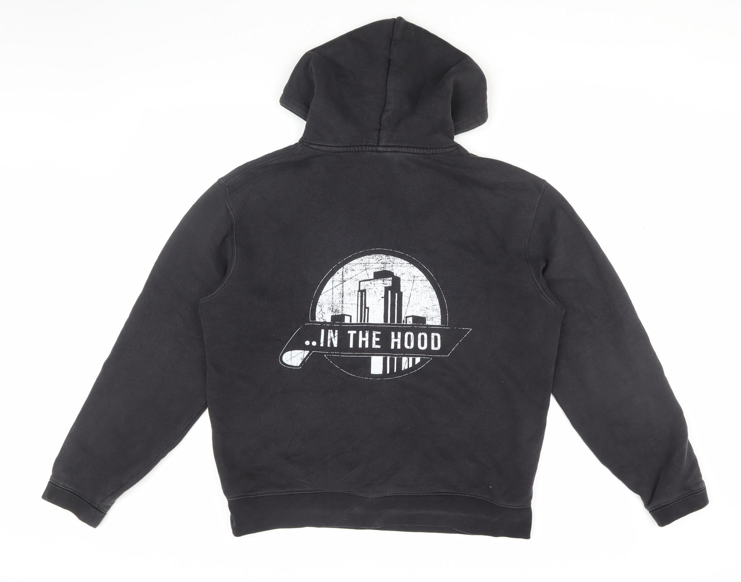 Russell Men's Black Pullover Hoodie - Size M