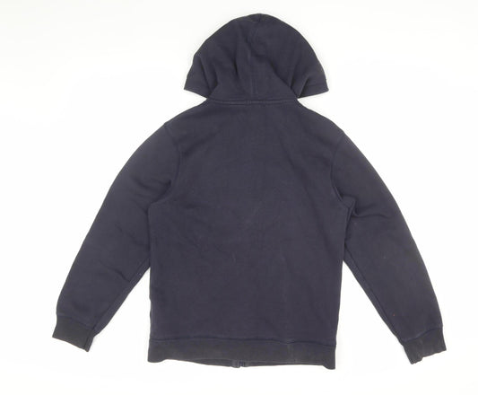 GAP Boys Black Full Zip Logo Hoodie, 13 Years, Casual Essential
