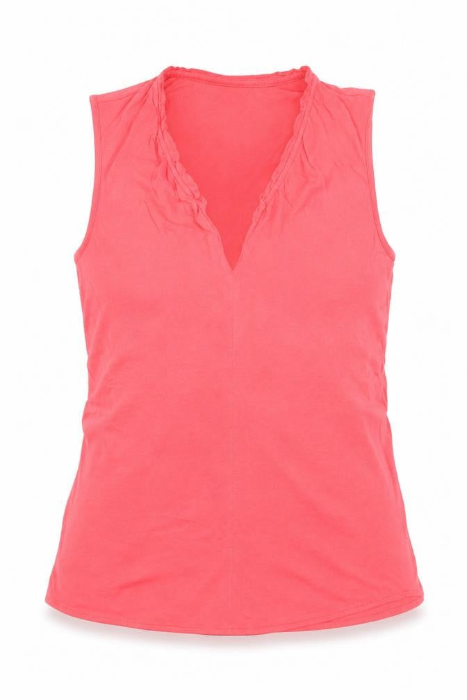 Womens UK Size S Gap Red Cotton Blend Tank