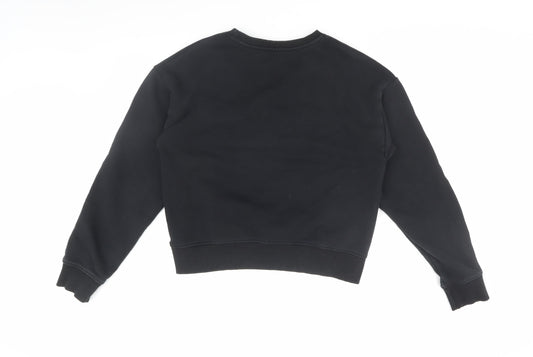 USA Pro Women's Black Cotton Sweatshirt Size 14