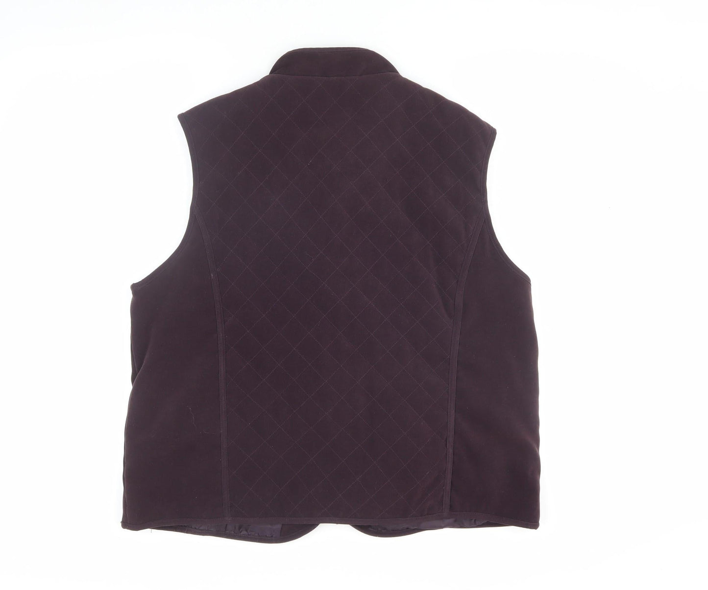 EWM Women's Black Quilted Sleeveless Waistcoat M