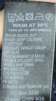 Marks and Spencer Women's Blue Pullover Jumper