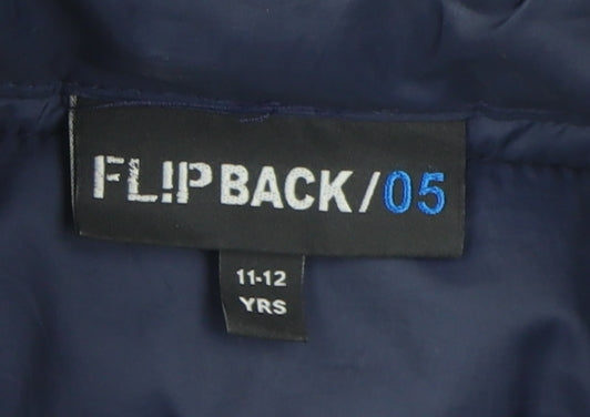 Flipback Boys Blue Puffer Jacket 11-12 Years Lightweight